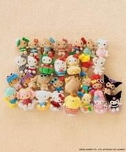 LOWRYS FARM×サンリオキャラクターズに全30種のぬいキーホルダーが登場　ポムポムプリン・ウサハナらの水着＆日焼け姿も