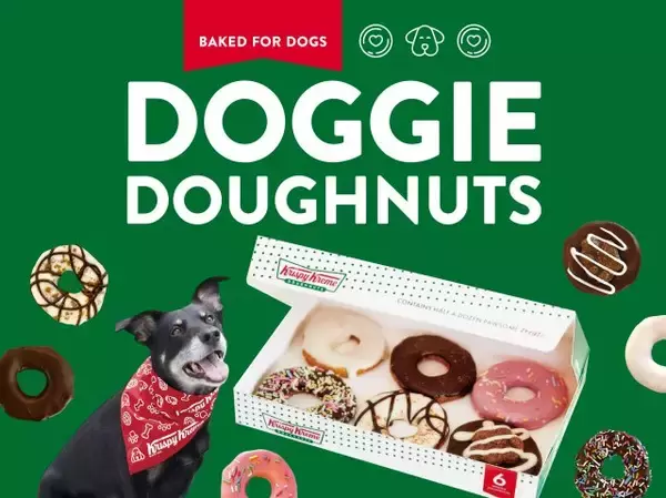 クリスピー・クリーム・ドーナツ初の“犬用ドーナツ”登場　ハードベイク製法で噛みごたえのある食感