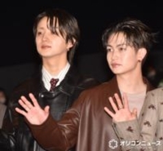 綱啓永＆BE:FIRST JUNON、舞台あいさつ直前に白熱の対決「本気でぶつかりたい」「実力が拮抗」