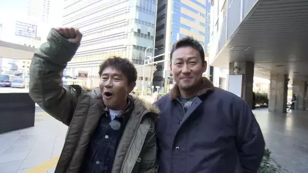 浜田雅功、“8年ぶりの再会”中田翔と2ショット　場所は大阪駅前ビル