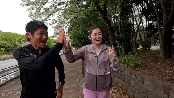 ゆうちゃみ、川内優輝とランニング　BSテレ東で新番組『ランナーズサロン』放送