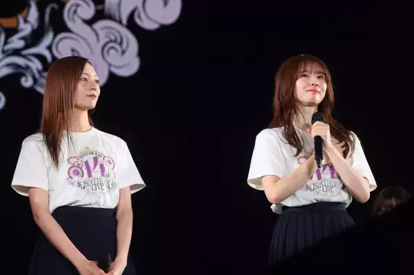 乃木坂46菅原咲月、14周年ライブで“4代目キャプテン”就任発表　梅澤美波から涙の継承「グループを守っていく覚悟があります」【スピーチ全文】