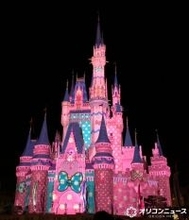 シンデレラ城がミニーに染まる！　TDL『ミニー×パルパル』で特別演出「ファンダーナイト」実施