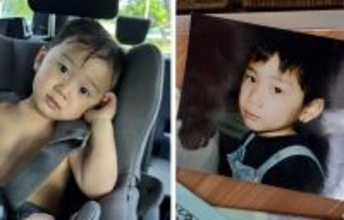 「同一人物かと思った」義実家のアルバムで見つけた"ある写真"に驚き、 「ビックリして1枚持ち帰った」末っ子と並べてみたら…