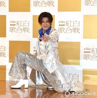 【紅白リハ】新浜レオン、“膝スラ”で猛アピール　三山ひろし伝授のけん玉のコツも“膝”「僕は使えるほう」