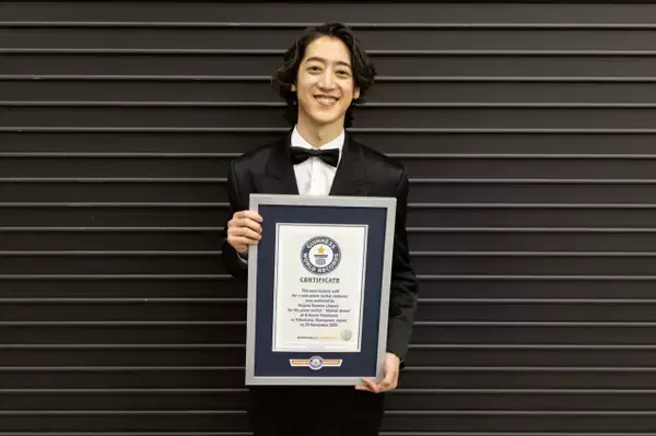 角野隼斗、Kアリーナ横浜公演がギネス世界記録　屋内ソロピアノ最多1万8546枚を完売