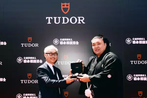大関霧島、スイスのブランド腕時計を前に「すごく格好良い時計ですね」　「TUDOR × 日本相撲協会ワールドワイドパートナー締結発表会」に出席