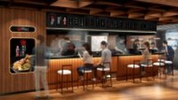 『サントリー黒烏龍茶』と油そばのコラボ店舗オープン　30秒間トッピング押し放題“無双食券機”で250万通りのマシマシ体験も