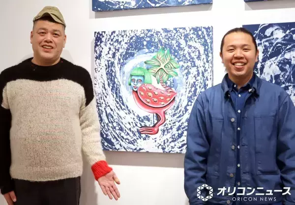 野性爆弾くっきー！、京藍染師との合作アート披露　「究極の1枚」は5倍の制作時間&神経すり減らし