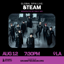 &TEAM、アメリカでの初パフォーマンス決定　グラミー・ミュージアムで特別イベント