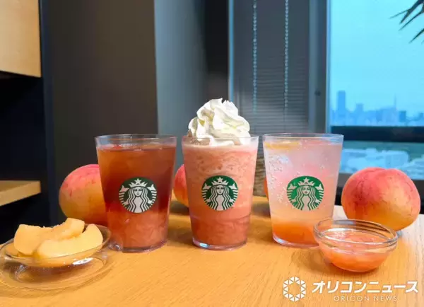 【スタバ新作レポ】“とろけるご褒美”から“シュワっと爽快”まで…桃づくしビバレッジ一足先に飲み比べ