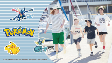 【きょうから】ポケモン『GU』Tシャツ発売開始　テーマは夏の海でマリンルックな柄