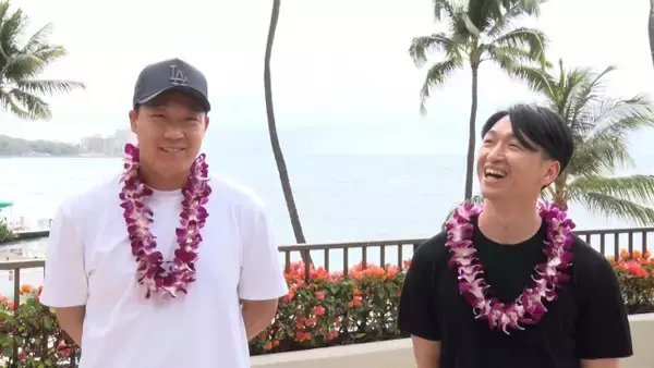 ABCテレビは『正月から虎バン』“ハワイ優勝旅行スペシャル”…ビーチショットも【大山悠輔＆近本光司コメント】