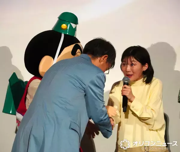 しんのすけの祖父役・チョー、映画33作目にして初登場に感激　伊藤沙莉に握手求め総ツッコミ「しんちゃんと一緒じゃん！」