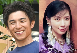 中尾明慶＆仲里依紗、12歳長男と“おそろいTシャツ”で家族3ショット「めっちゃ良い写真」「口元がめちゃくちゃパパ！」　仲の誕生日祝う様子を公開