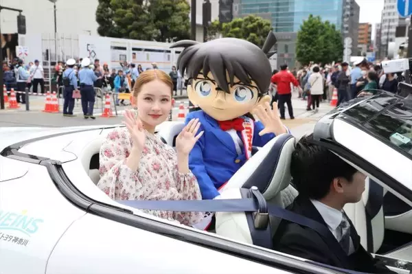 劇場版『名探偵コナン ハイウェイの堕天使』興収93.1億円突破　GWの横浜が熱狂“コナン一色”に
