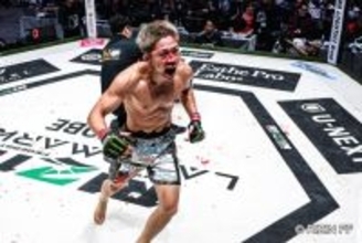 【RIZIN】秋元強真、因縁の一戦に勝利！　萩原京平にパウンド連発でTKO「次に超強いグラップラー当ててください」