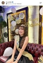 内田理央、35歳誕生日に“ティアラ付けた姫姿”で歓喜「すーぱー幸せ」　友人のサプライズを楽しむショット多数公開
