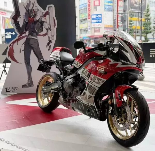 『ゼンゼロ』×ヤマハ発動機“コラボバイク”に人だかり「2Dにあるようなバイクが、3Dに出てきた」