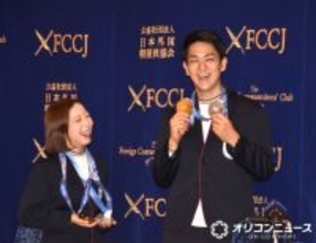 りくりゅう、日本外国特派員協会で会見　歓声に迎えられ笑顔　SP後にショック受ける木原を三浦がフォロー