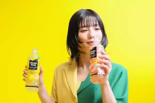 石井杏奈がキレキレ“ミラーダンス”　ミニッツメイド ゼロシュガー「ピーチレモネード」発売へ
