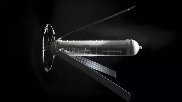 「圧巻の作り込み　スペースコロニーを10万分の1スケールでスクラッチ」の画像