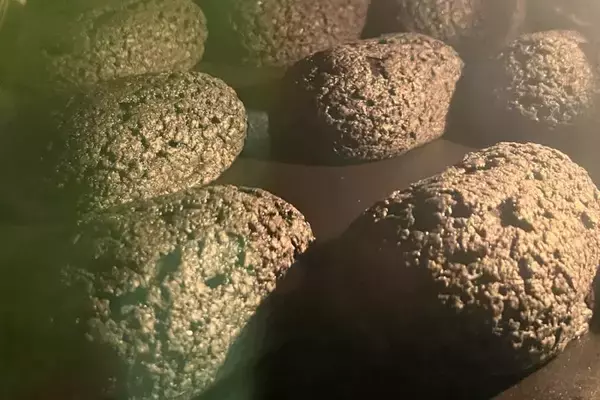 「漆黒の表皮を割ると苺クリーム　ビアードパパ「ゴジラシュー」誕生」の画像