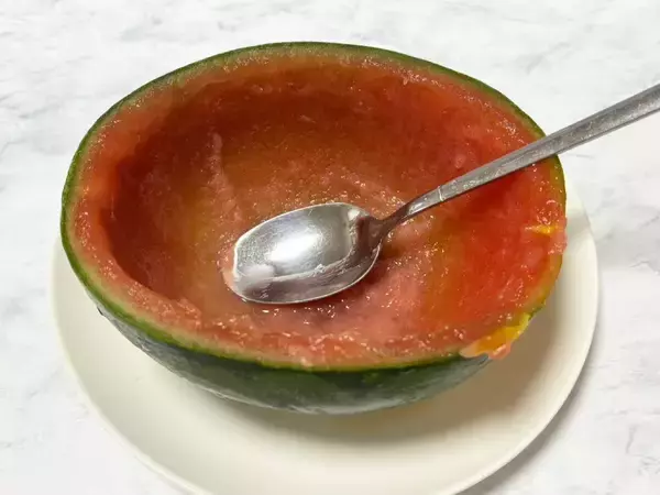 「材料は2つだけ！海外SNSで大バズり中の「冷凍スイカアイス」に挑戦」の画像