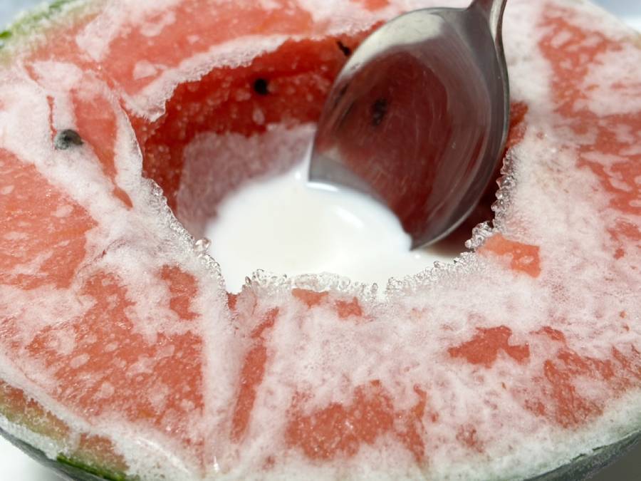 材料は2つだけ！海外SNSで大バズり中の「冷凍スイカアイス」に挑戦