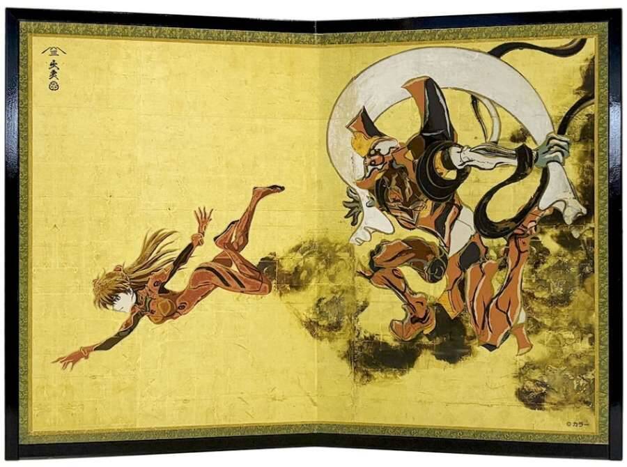 「エヴァンゲリオン」と風神雷神図屏風が融合　全5種を7月17日発売