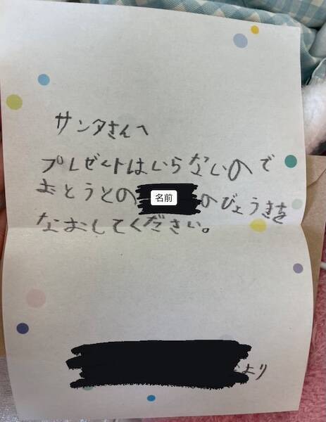 闘病する弟を想い、サンタへ手紙を執筆　Xで反響を集めた兄弟の“今”
