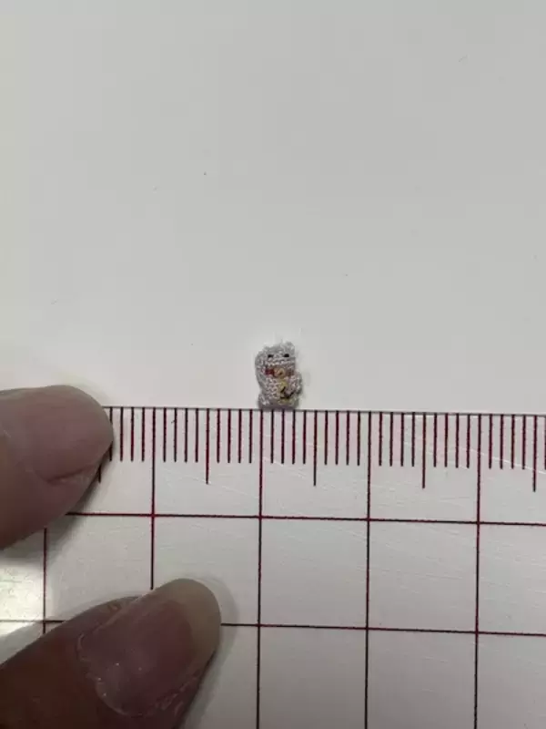 「どうやって編むの……？人の手が成し遂げた“米粒大の編みぐるみ”がすごすぎる」の画像