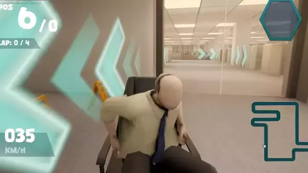 「事務イスで爆速レース　「Need for Seat」がバカゲーなのに本格派」の画像