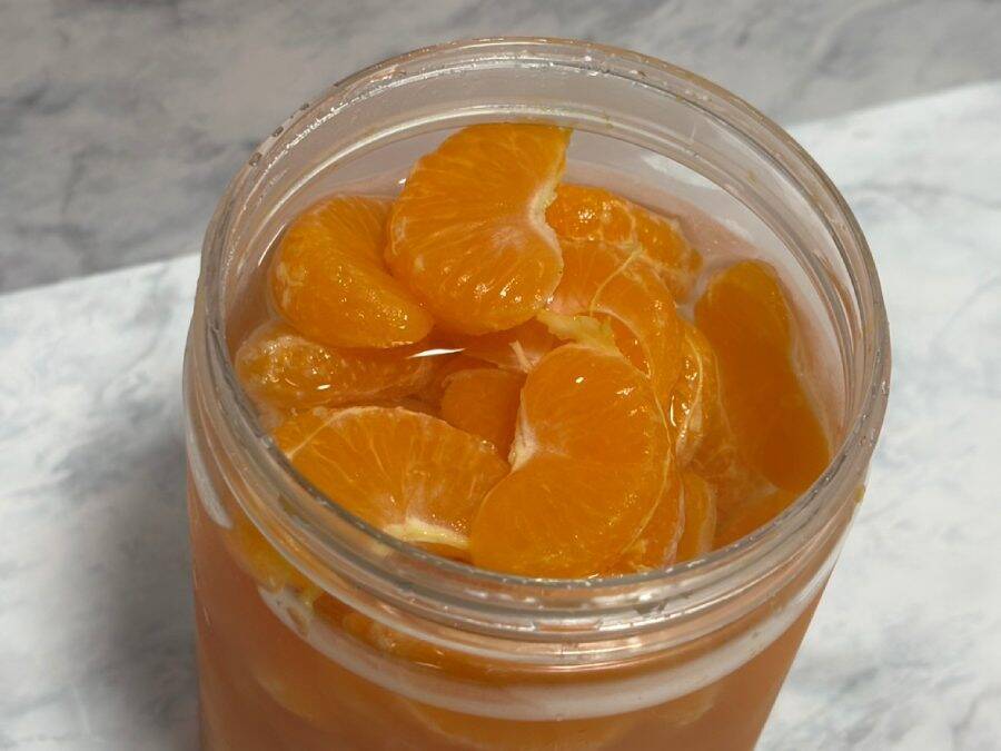 SNSでバズった「炭酸みかん」作ってみた　みかんがシュワシュワの新食感デザートに