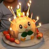 「ポケモン「モクロー」の誕生日ケーキ　ろうそくを立てると衝撃の姿に」の画像3