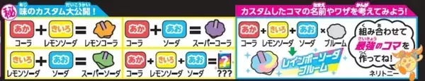 「食べられるコマでバトル開幕！クラシエ新作知育菓子「カスタム★コマキング」」の画像