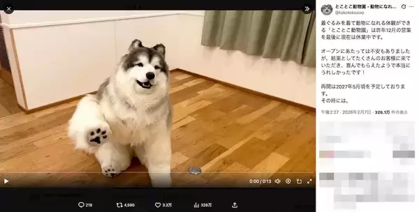 「動物を“見る”ではなく、動物に“なる”！　斬新なコンセプトの「とことこ動物園」が話題」の画像