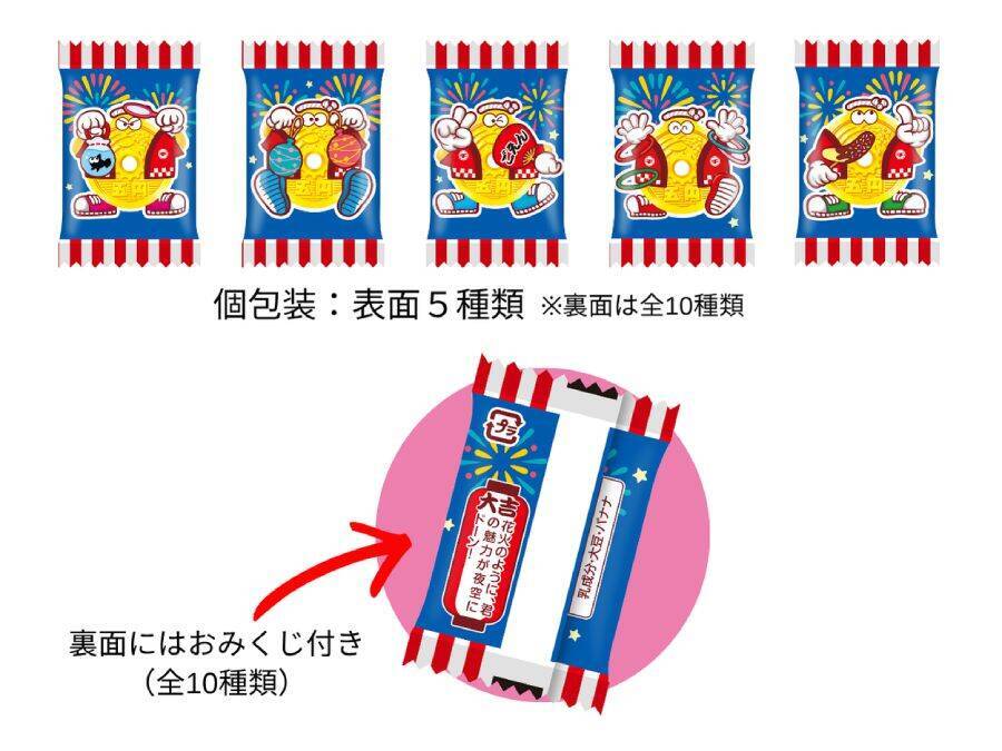 定番駄菓子に新フレーバー　「祭りだ！ごえんがあるよ〈袋〉」チョコバナナ味が新発売