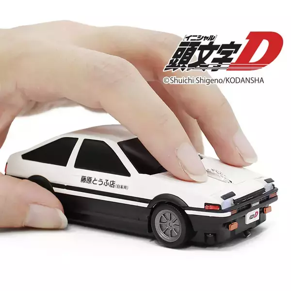 「頭文字D」AE86マウスが刷新　リトラクタブルライト開閉ギミック搭載モデルが予約開始