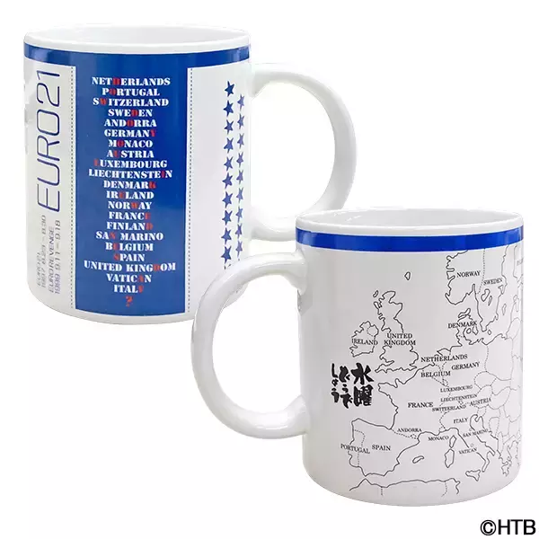 「大泉洋のTシャツがモチーフに！「水曜どうでしょう」EURO21マグカップ発売」の画像