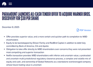 まるで三角関係？Netflixと“婚約発表”したワーナーにパラマウントが求婚　関係を分かりやすく解説