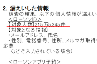 ローソンでセキュリティ問題相次ぐ　先週はメールサーバーの不正利用、今度は215万件超の個人情報漏えい