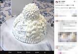 「ケーキでニット帽を再現！“えげつない量の生クリーム”を使った、かぶりたくなる一品」の画像2