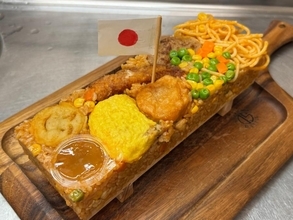 お子さまランチがまさかの押し寿司に　夢いっぱいの見た目にワクワク