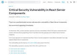 「Reactに「CVSS 10.0（最高）」の脆弱性　IPAが注意喚起」の画像3