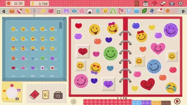 「1000種以上のシール＆交換要素も　シール手帳ゲーム「Sticker DECO」Steamページ公開」の画像