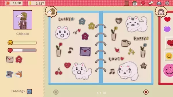 「1000種以上のシール＆交換要素も　シール手帳ゲーム「Sticker DECO」Steamページ公開」の画像