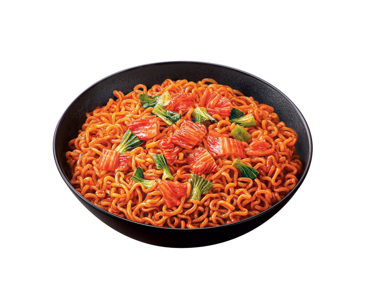 通常の辛ラーメンより辛い！？辛さ指数4.0の「炒めキムチ」カップ焼きそばが登場