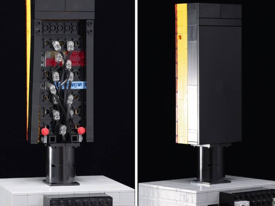 「パだけ消えるパチンコ屋の看板」をレゴで完全再現　スイッチを入れると光り輝く文字に爆笑