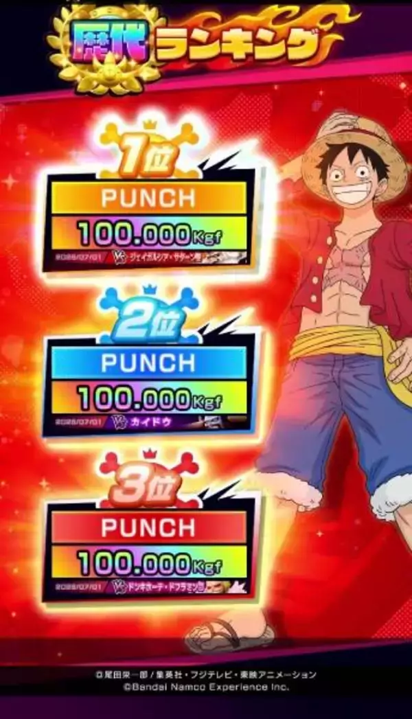 「覇気をまとって敵を倒せ　新型パンチングゲーム「ONE PIECE ドーンストライク」が全国で稼働開始」の画像